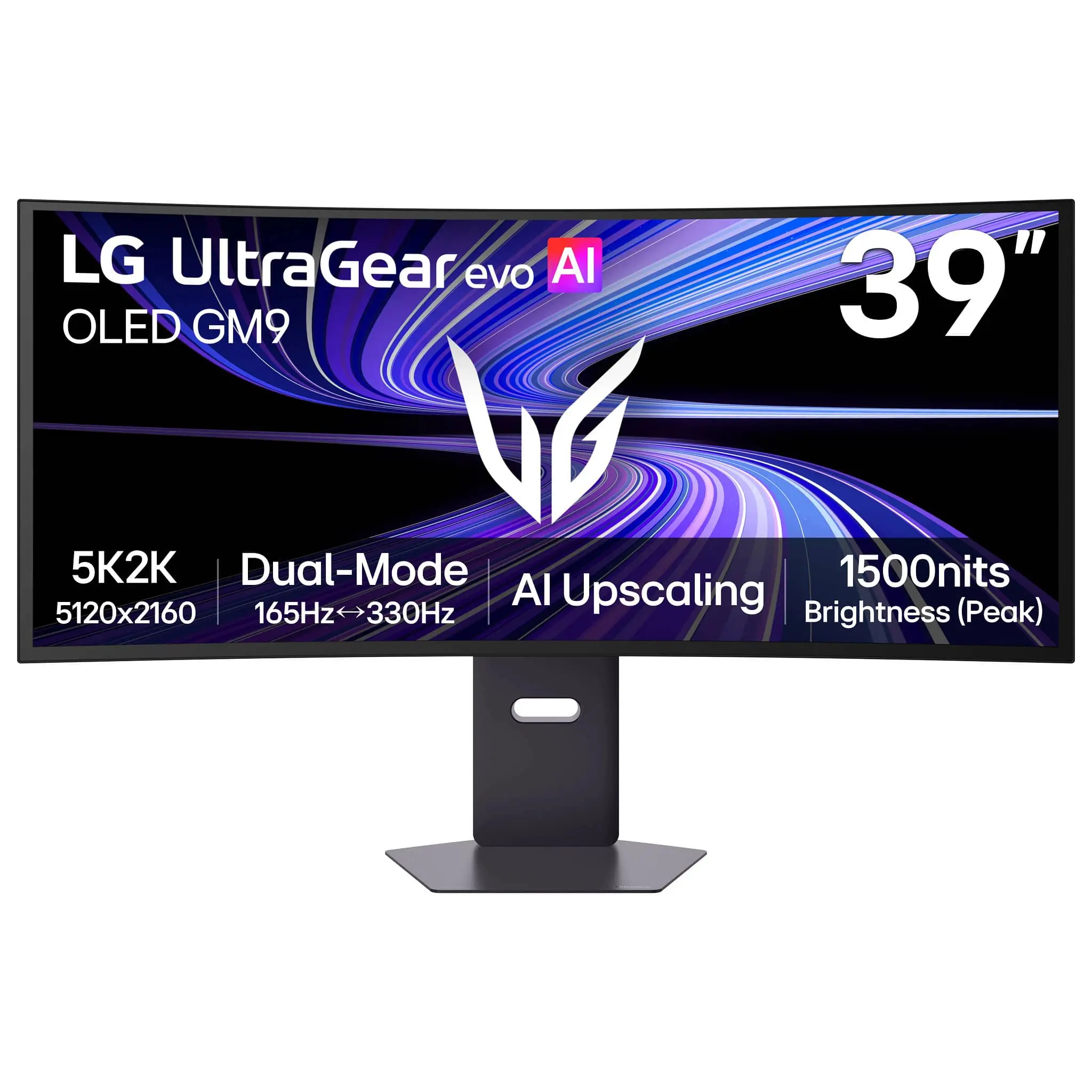 LG - UltraGear evo GX9 39 5K2K OLED 165Hz 0.03ms G-SYNC FreeSync Premium Pro Gaming Monitor with DisplayHDR TRUE 500 - Black
