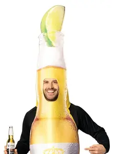 Corona Extra Beer Bottle w. Lime Halloween Costume, Adult One Size