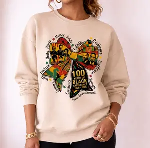 Black History Month 100 Years of Black Excellence 1926-2026 Sweater, Black History Coquette Bow Shirt, Black and Proud Gifts