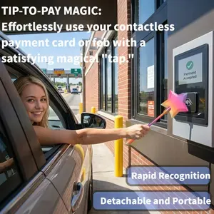 3D Printed Magic Wand Contactless Payment Card Holder, Trendy New Store, Air Payment, Fast Recognition, No Battery Needed, Affordable Price
