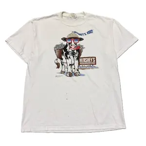 90s Vintage Style White Hersheys Kisses Chocolate T Shirt