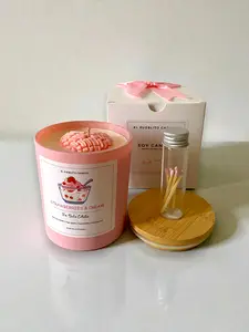 Pan Dulce Heart Candle | Glass Jar Decorative Soy Candle