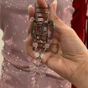 Large Beaded Hair Clip