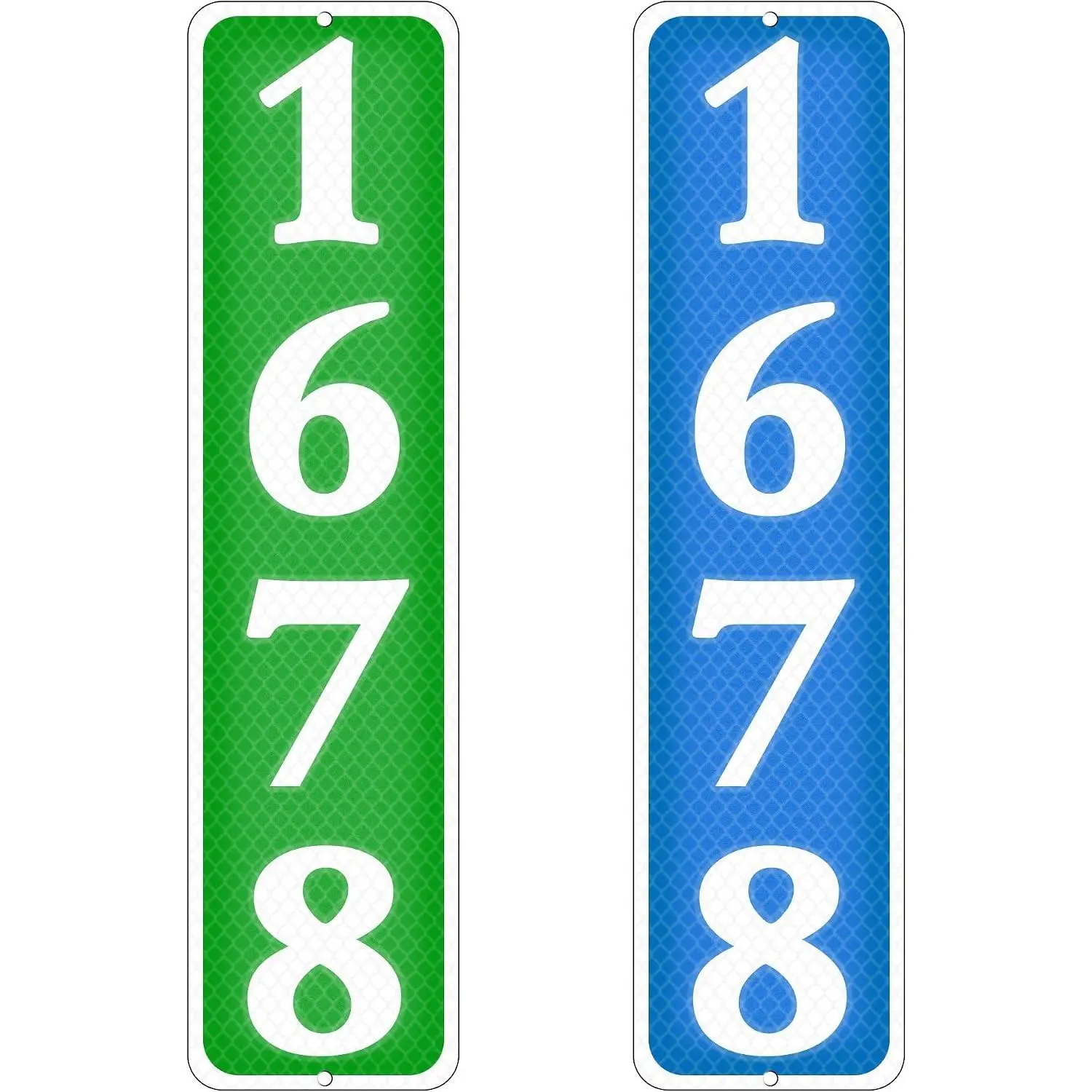 Custom 911 Reflective Address Sign Vertical 10"x3.15"(Full color) Double-sied Printing Optional, Heavy-duty Aluminum, Waterproof, Outdoor Address Plaque Mounted on Porch, Mailbox, Driveway