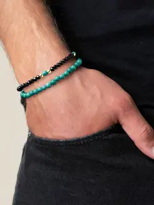 Handmade Crystal Beaded Bracelet Set, Unisex Fashion Accessory, Perfect Gift for Meditation and Energy Healing, Daily Wear, Stackable Bracelet