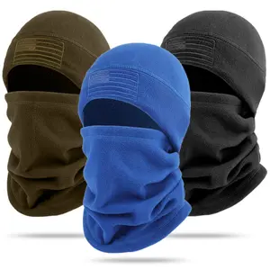 2026 New Fleece Balaclava Ski Mask, Adjustable Windproof Single Hole Warm Face Cover for Outdoor Cycling Winter Sports Daily Use