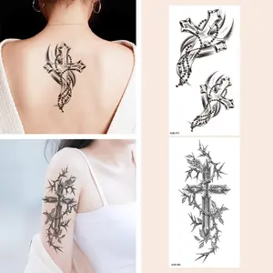 Waterproof temporary tattoo sticker cross fake tattoo flash tattoo suitable for men and women