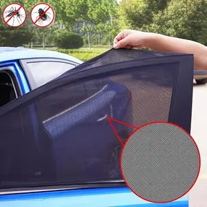 Car Window Sun Shade, Breathable Mesh Car Side Window Shade Sunshade UV Protection Bug Mosquito Net Universal Fit For Most Cars For Baby, Kids, Automotive Glass Sunshade