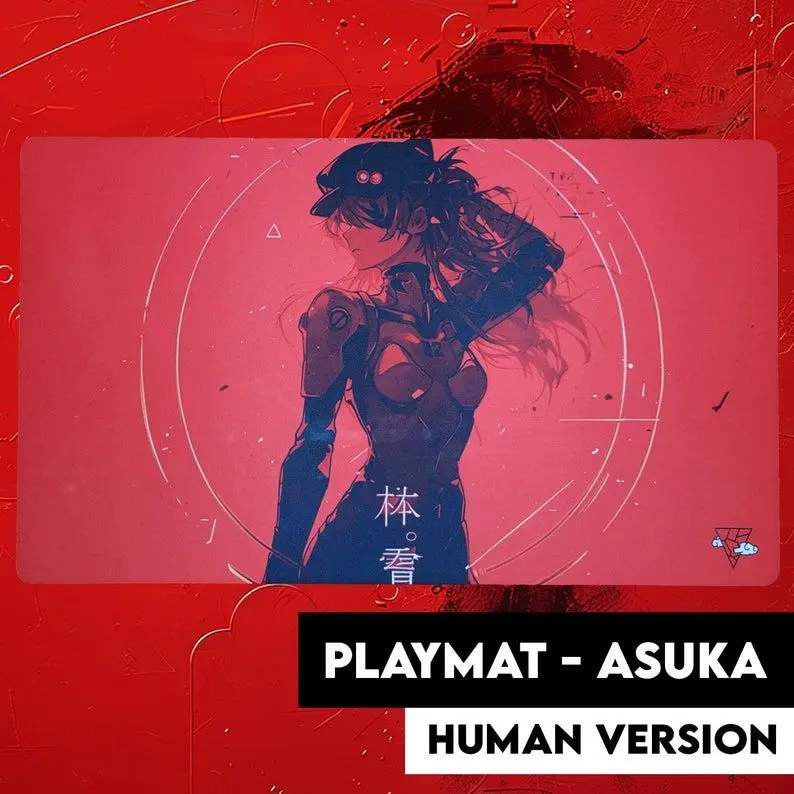 Playmats - Asuka, Desk Mat, Anime Mouse Pad – Vibrant Design, Non-Slip, Smooth Surface – Perfect for Work, Study & Gaming
