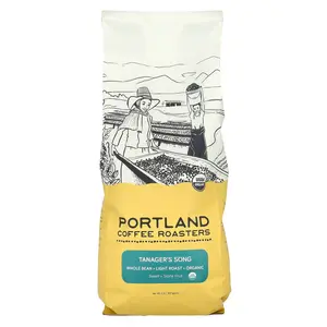 Portland Coffee Roasters Organic Coffee, Whole Bean, Light Roast, Tanager's Song, 2 lbs (907 g)