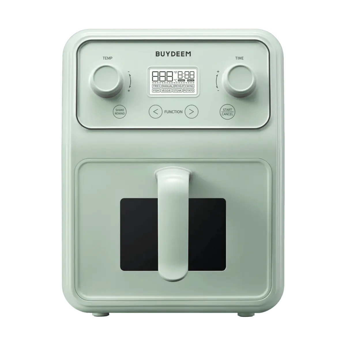 BUYDEEM 4L Air Fryer with Metal Inner Pot - Multi-Functional Electric Fryer in Light Green - Save $8 Now!
