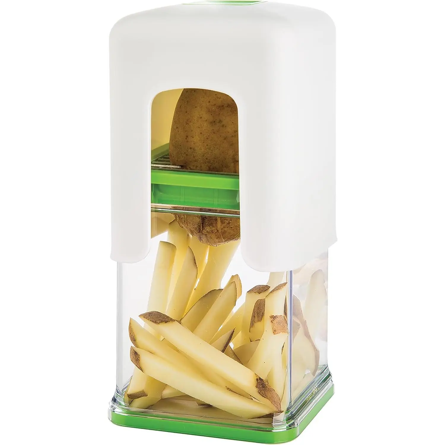Tower Fry Cutter – Heavy-Duty Potato Cutter for Perfect Fries, Easy-to-Use, Stainless Steel Blades, BPA-Free