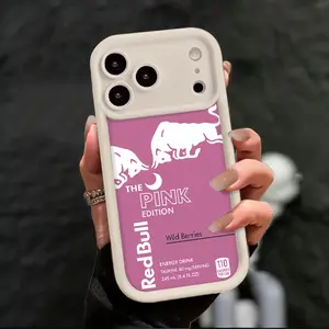 Red Bull energy color Phone Case for iPhone 17 AIR 17 PRO 16 PRO 15  PRO MAX  14 PLUS 13 PRO 12 11 PRO XS MAX X XR Samsung Galaxy S26 Ultra S25 Ultra S24 S23 S22 Plus Shockproof Protective Cover Full Protection Anti-Drop