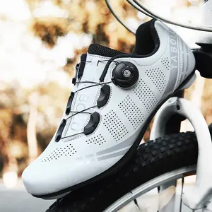 Unlocked power bicycle shoes Casual breathable with locks Cycling shoes Casual men's and women's roads Mountain self
