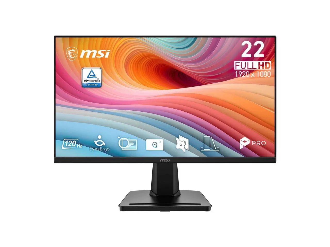 MSI 22 inch Full HD 120Hz Adaptive Sync IPS Computer Monitor with phone accessory stand PRO MP225 E12L