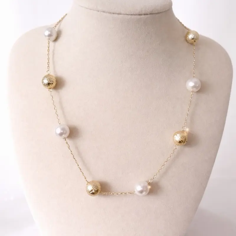 Collar de perlas elegante look sofisticado Collar de perlas elegante look sofisticado