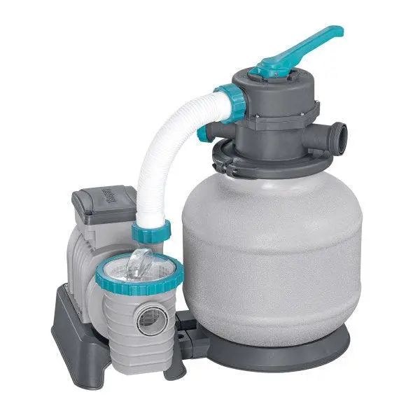 Bestway 2,200 Gallon Sand Filter Pump for Above Ground Outdoor Swimming Pools
