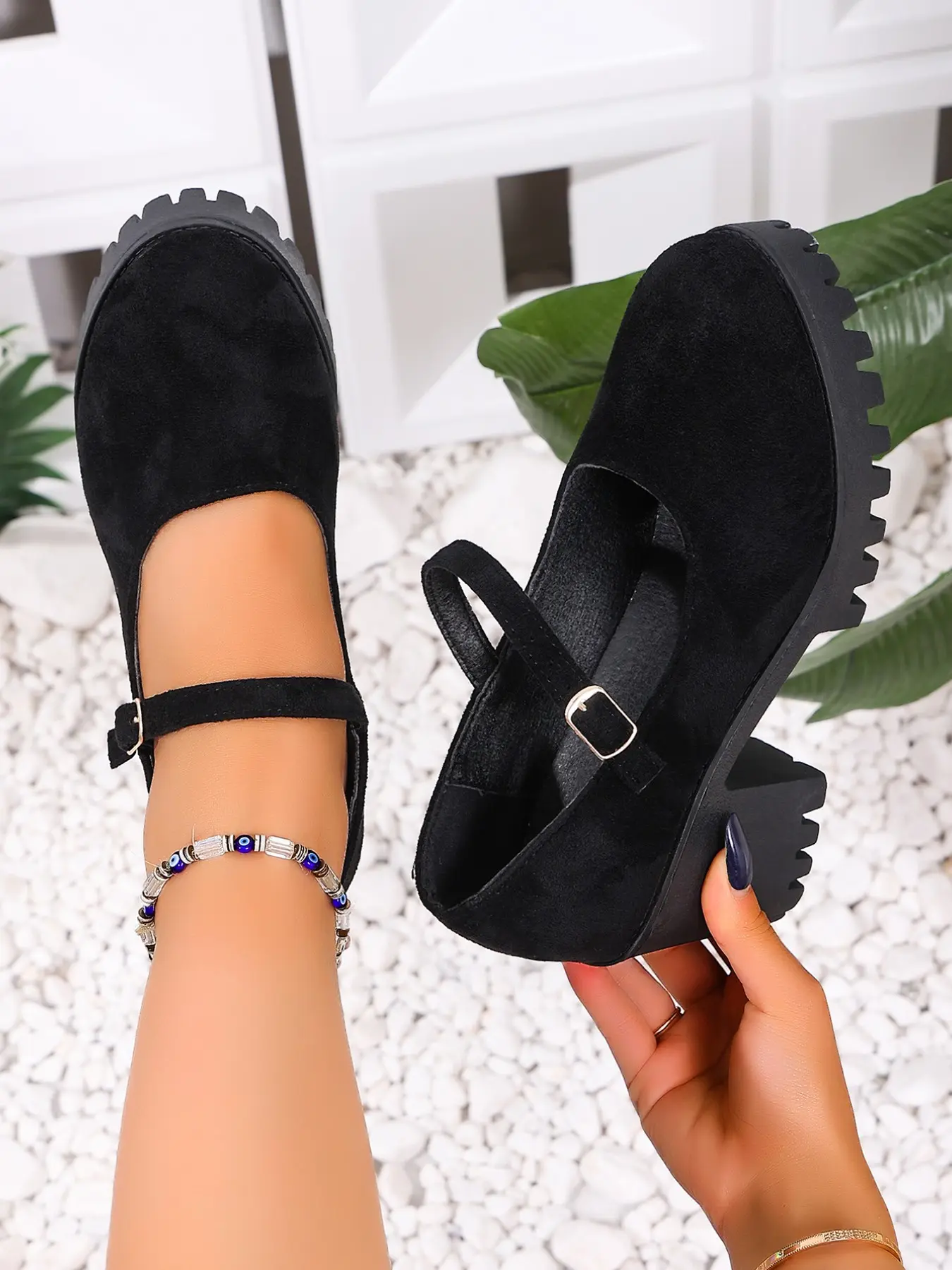 Women's Chunky Block Heels Round Toe High Heeled Party Shoes, Comfortable Vintage Style, Sizes 36-43, Spring Summer Fall Winter Fashion