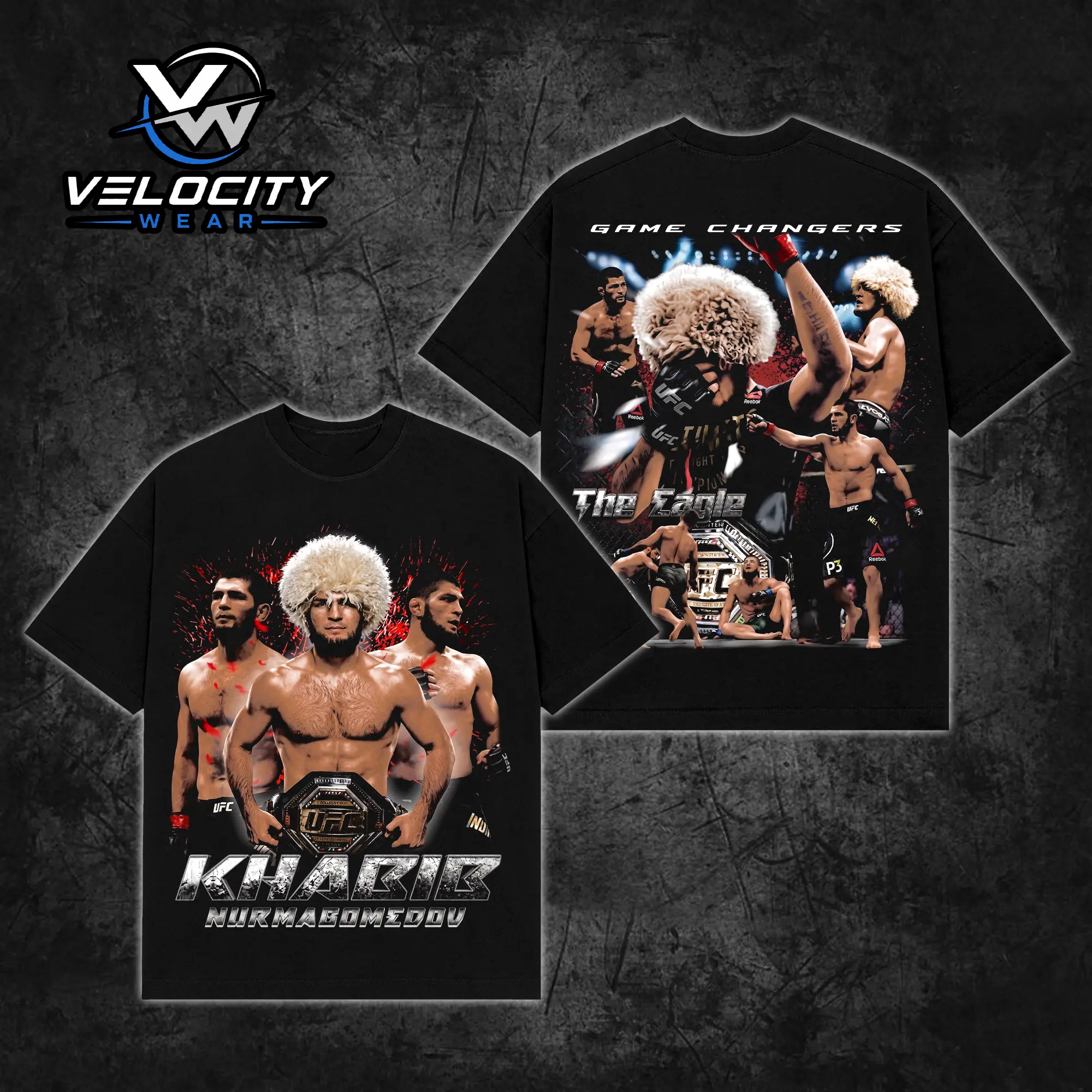 [Wear] Khabib Abdulmanapovich Nurmagomedov “The Eagle” Premium Cotton T-Shirt, Made In USA, MMA Fan Tee, Oversized Streetwear Shirt, Undefeated Dagestani Lightweight Legend Graphic Tee, Gift For MMA Fans.