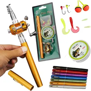 Portable 96cm Pen-Shaped Fishing Rod and Reel Full Kit