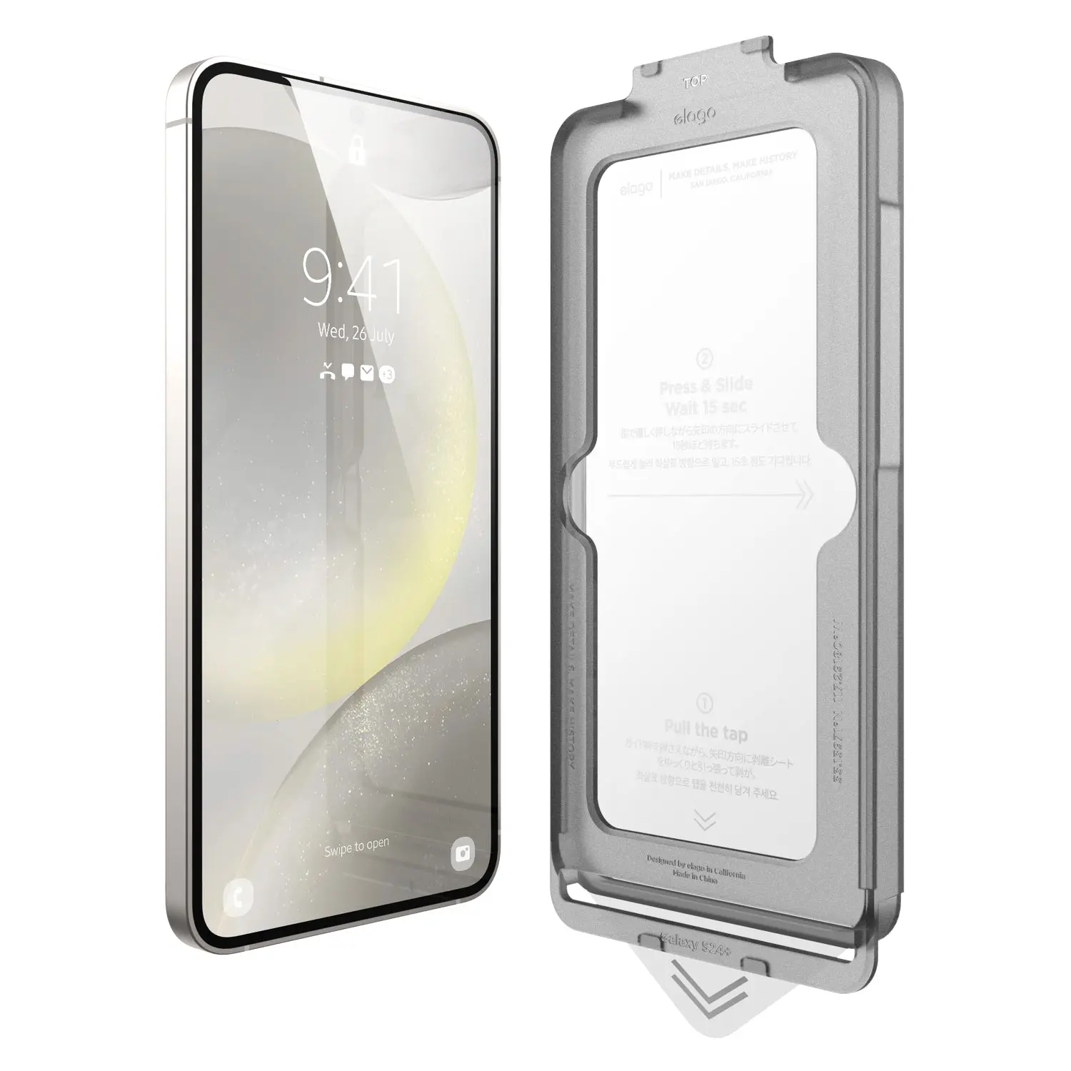 Tempered Glass+ Screen Protector for Samsung Galaxy S24 Ultra, Four Layer Protection, Shockproof and Shatterproof, Easy Installation