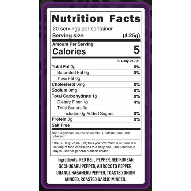 Wild Side Pepper Company Wild Fire Hot Pepper Flakes Savory Heat Bold Flavor No Salt Added 55000 Scoville Heat Rating