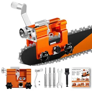 Portable Chainsaw Blade Sharpener, 1 Set Manual Chainsaw Blade Sharpener, Suitable for Home Garden Chainsaw Accessories, Power Tool Accessories, Heavy Duty#Top Selection