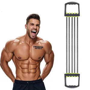 5-Level Chest Expander with Adjustable Resistance Bands, Exercise Band with Handle, Suitable for Men and Women of Different Strength Classes Fitness, Yoga, Training Home Gym Equipment