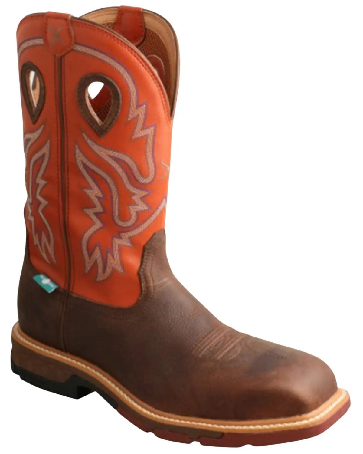 Twisted X Men's Men'S Waterproof Western Work Boot Nano Composite Toe - Mxbnw03