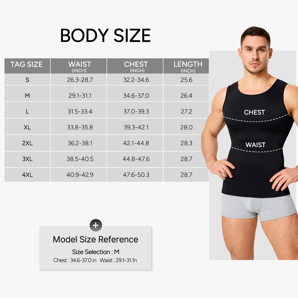 【Nebility】Men’s Compression Sleeveless Tank Top, Waist-Tightening Shaping Vest, 100% Biobased Eco-Friendly Fabric, Breathable Soft Anti-Pilling Sweat-Wicking, Ideal for Gym, Workout, Layering or Outerwear