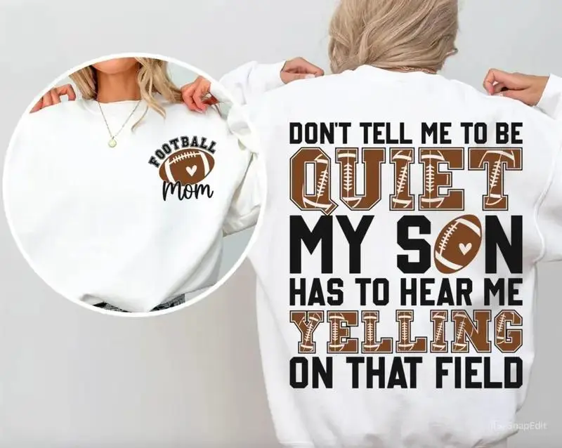 Football Mom Sweatshirt, Football Mom Shirt, Football Mama Gifts, Game Day Shirt, Touchdown Shirt, Sports Hoodie, Football Season Outfit For Women Men