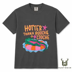 Comfort Colors Funny Alligator Shirt, Hotter Than A Hoochie Coochie Graphic Tee, Southern Summer T-Shirt, Trendy Cajun Swamp Shirt, Cute Retro Gator Pool Float Tee, Funny Country Vacation Shirt, Soft Washed Cotton Shirt, Unisex Comfort Colors Tee