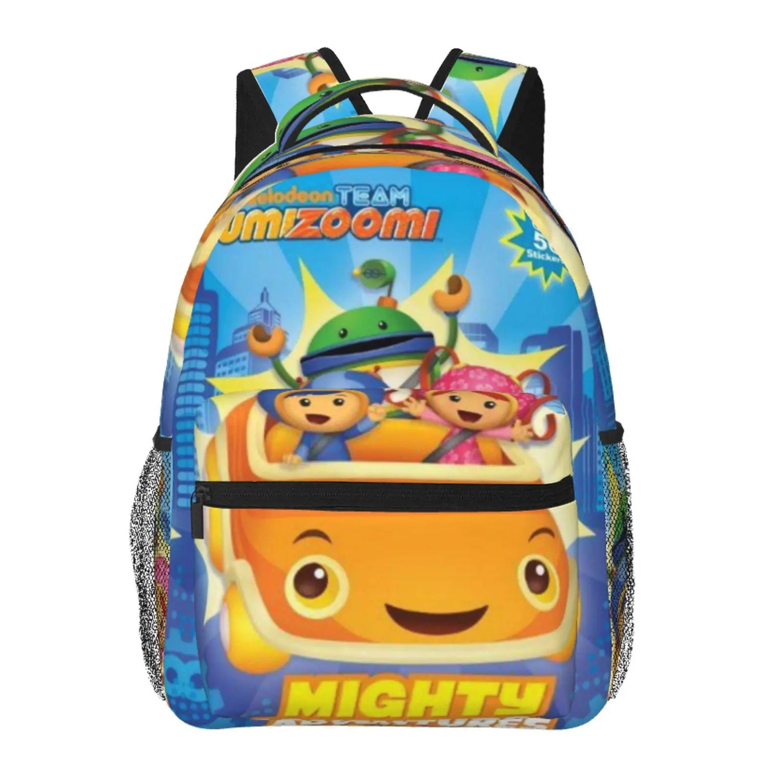 Cool Team Umizoomi backpacks for school—large-capacity laptop daypacks with exquisite prints, durable casual designs for campus and daily commutes; a great gift for teen students.