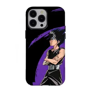 90s Retro Anime Yu Yu Hakusho Phone Case Hiei Collage Phone Case Compatible for iPhone 17 Promax 16 15 14 13 12 11 and for Samsung S21-S25 Perfect Gift for Fans Her/Him