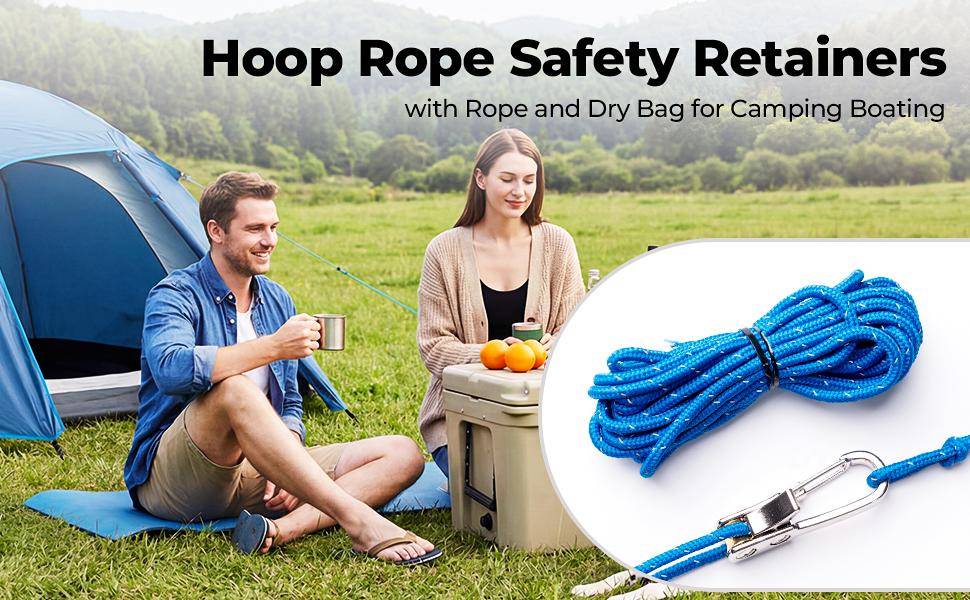 PeaWove The QEG Rope Tightening Tool & Tensioner 8-Pack with Rollercam Technology, Heavy-Duty Tie Down forCamping, Tarps, Boating & Outdoor Gear, Includes 8Reflective Cords & Carry Bag