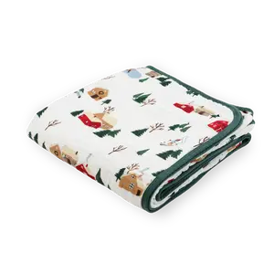 Original Cotton Muslin Quilt - Cozy Cabins