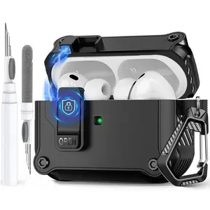 Compatible with AirPods Pro 3 (2025) Generation, with Cleaning Kit, Automatic Snap Secure Durable Protective Cover