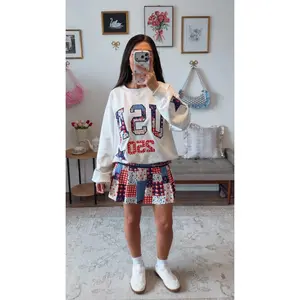 Americana Darling Crewneck - Heather Grey