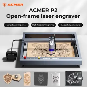 ACMER P2 33W DIY Laser Engraving and Cutting Machine Diode High Speed with Air Assisted Pump Kit Offline APP WIFI Control