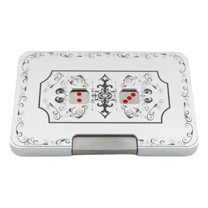 Joker 2d6 Mechanical Metal Auto-Spinning Dice, 1920s Demley Look Polyhedral Dice for Tabletop Games & Puzzles