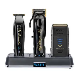 5-Star Black/Gold Cordless Barber Combo + Vanish Shaver + Power Station (Combo) Adjustable Brush