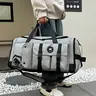 Large Capacity Soccer Travel Backpack Dry Wet Separation Sports Gym Bag, Separate Shoe Storage Compartment Zipper Bag Travel Duffel Bag For Business Trip