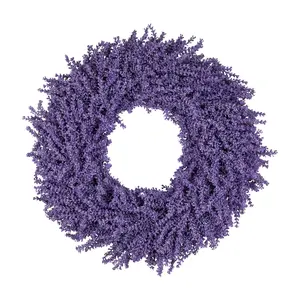 Northlight Purple Lavender Artificial Floral Sp ring Wreath
