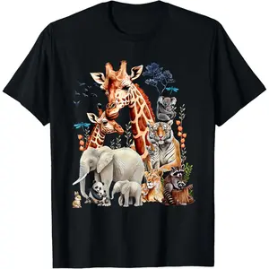 Zoo Animals Wildlife Birthday Party Animal Safari Jungle T-Shirt
