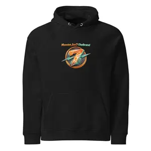 Monster Joe7-TheBrand Eco Raglan Hoodie | Premium Organic Cotton Unisex Streetwear Hoodie