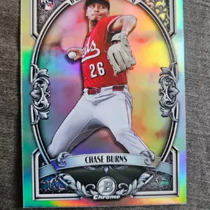 Chase Burns 2026 Bowman Sterling Baseball Trading Card