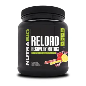 Nutrabio Reload Recovery Matrix Powder, 30-Serving Fitness Dietary Edible Protein Supplement for Workout, Supports Muscle Health & Nutrition, Healthcare-Focused