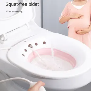 Bidet Folding Portable Bidet Maternity Self-Cleaning Private Parts Buttock Rinse Perineal Soak Bath Hemorrhoid Treatment Bidet