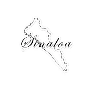 Sinaloa Die cut Bubble free stickers, 3″×3″, White