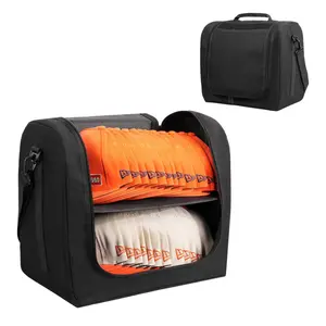 1PCS baseball cap storage bag with tote bag, large capacity hat dustproof storage bag, portable baseball cap storage multi-layer bag can hold 24PCS hats (excluding hats)